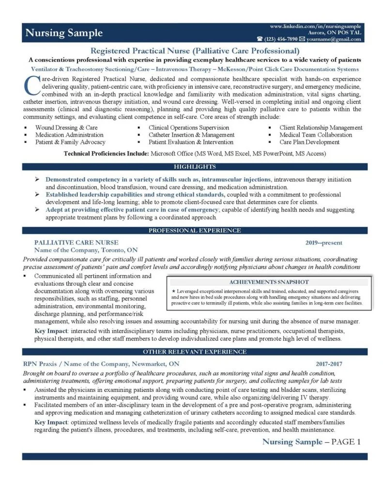 Sample Nursing · After · Page 1